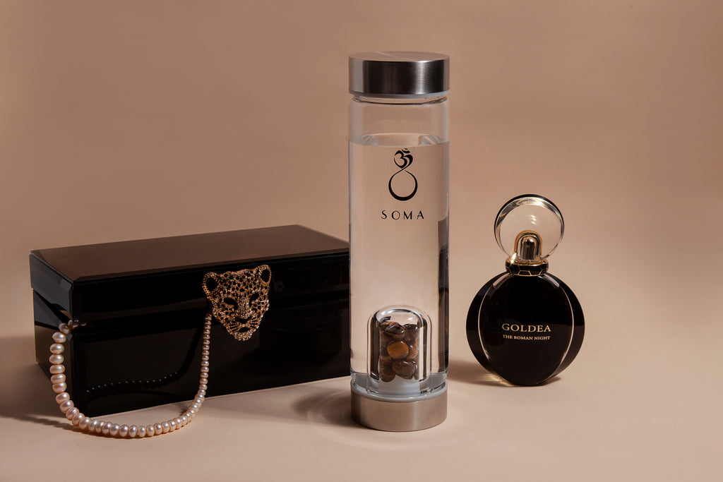 Tiger's Eye Crystal Pod Bottle