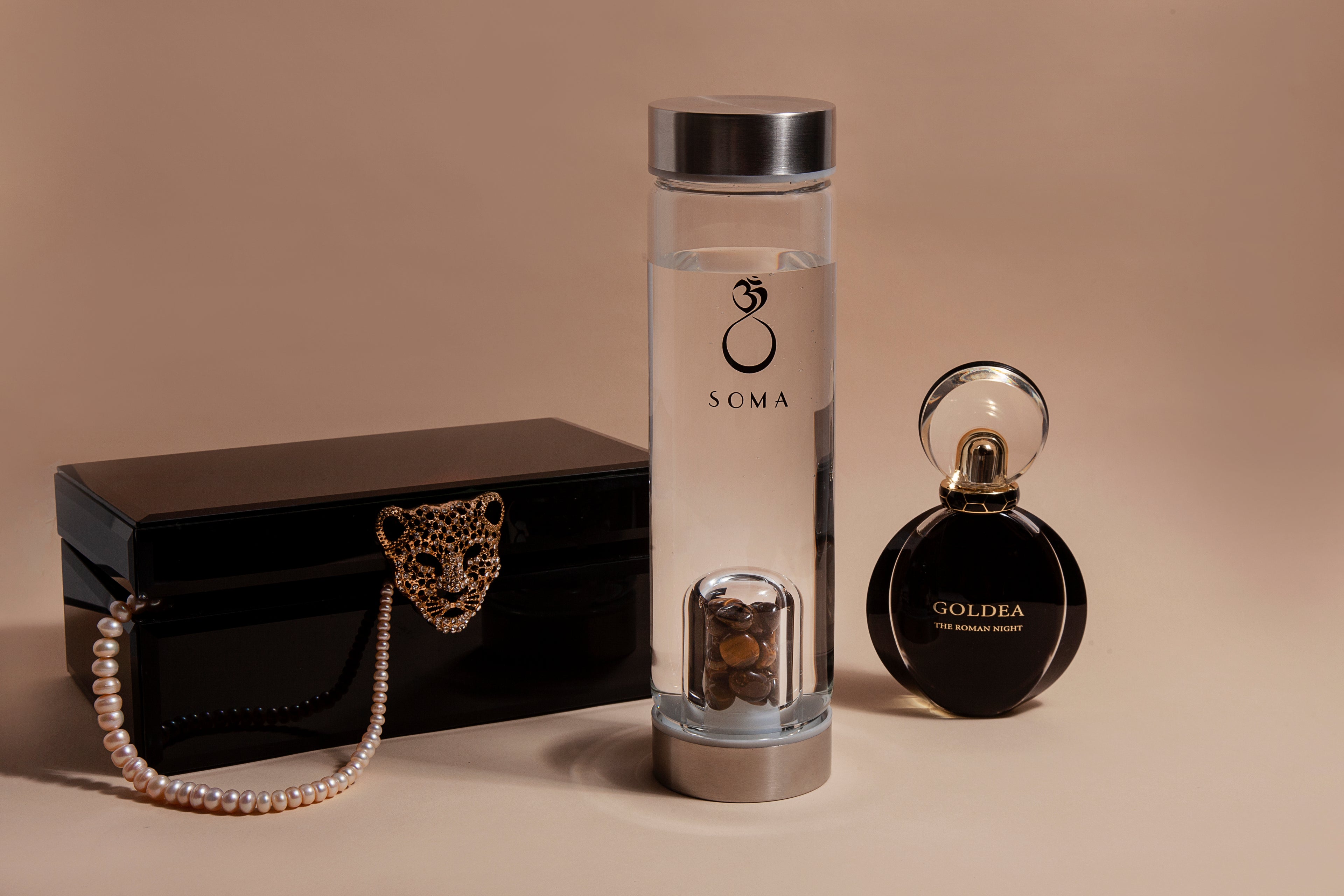 Tiger's Eye Crystal Pod Bottle