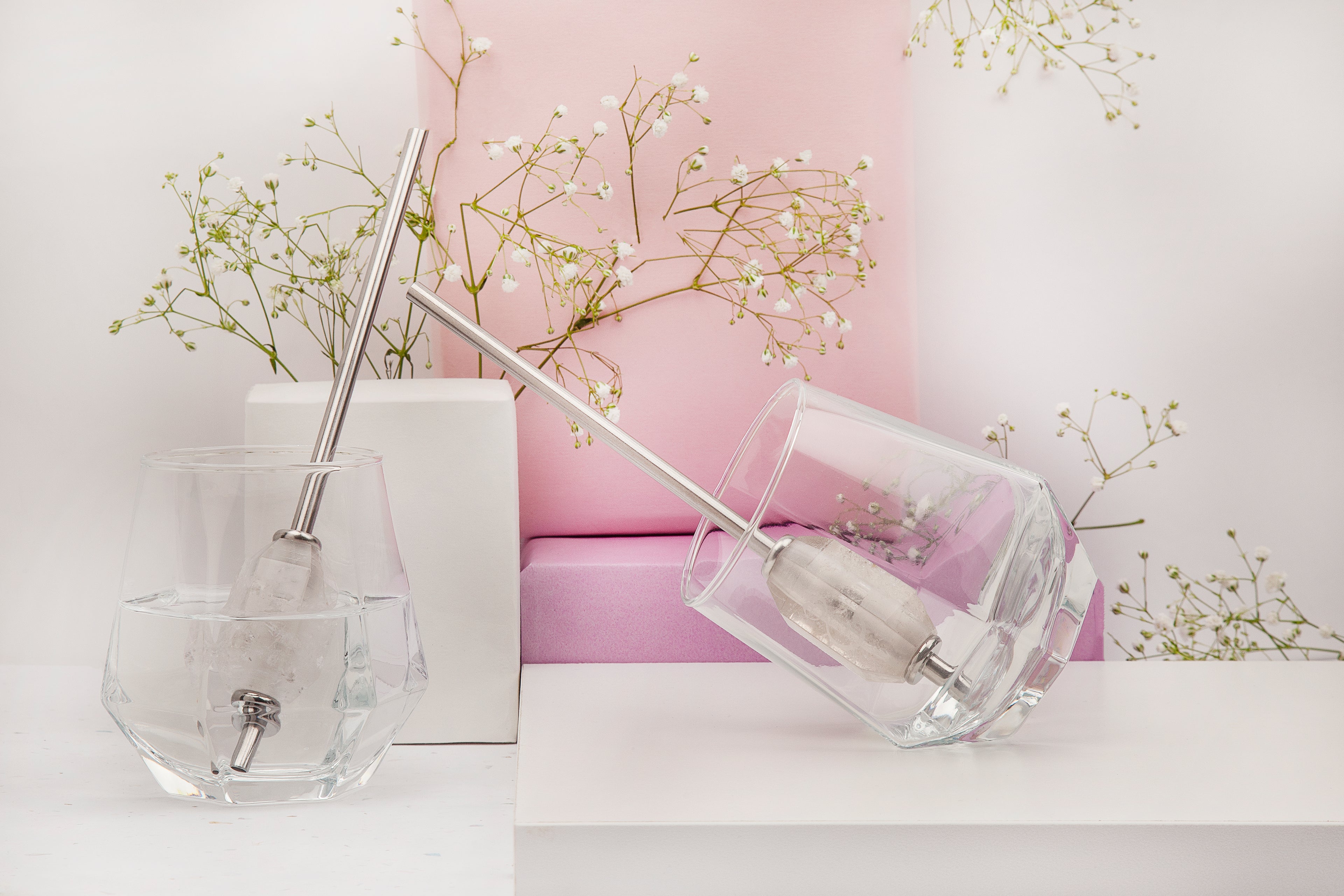 Clear Quartz Straw