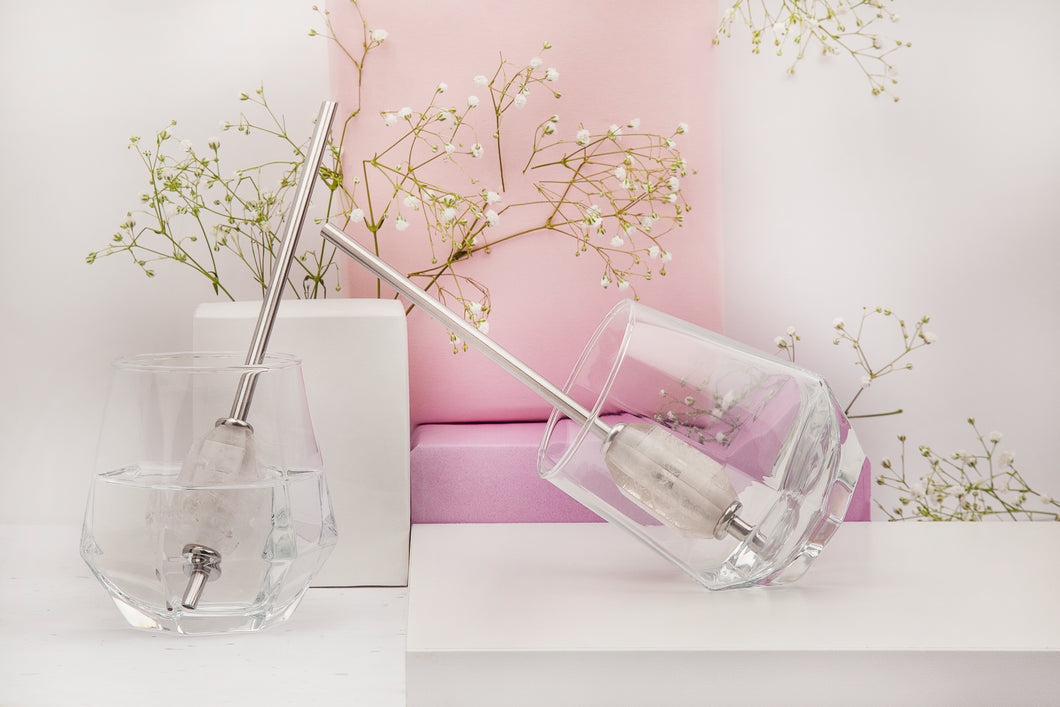 Clear Quartz Straw
