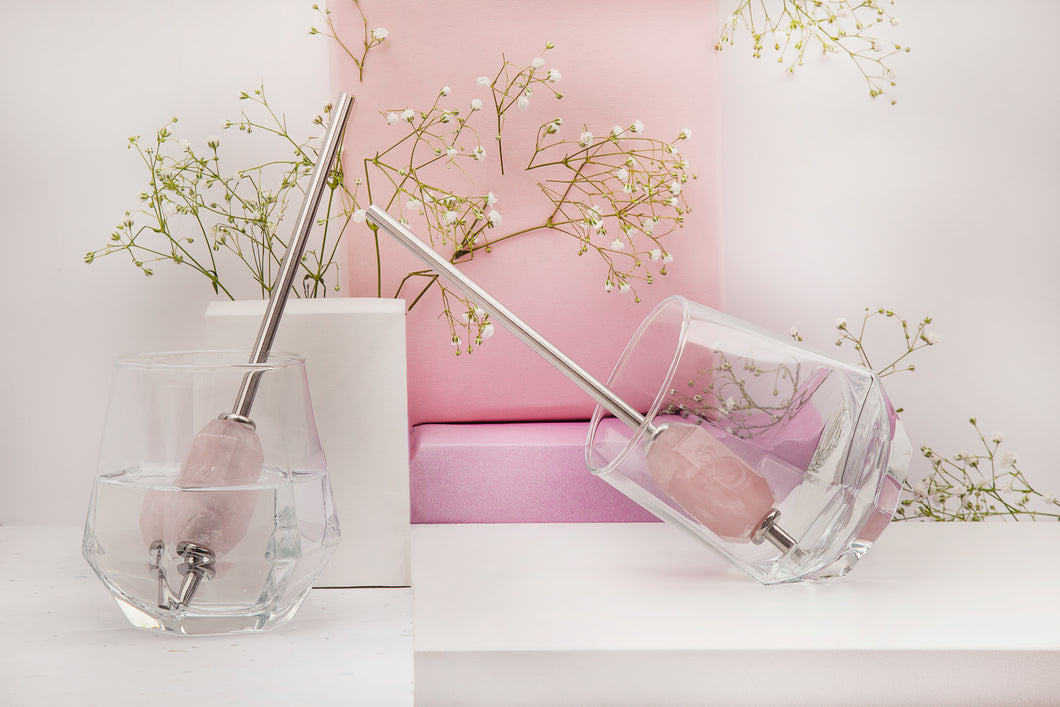 Rose Quartz Straw
