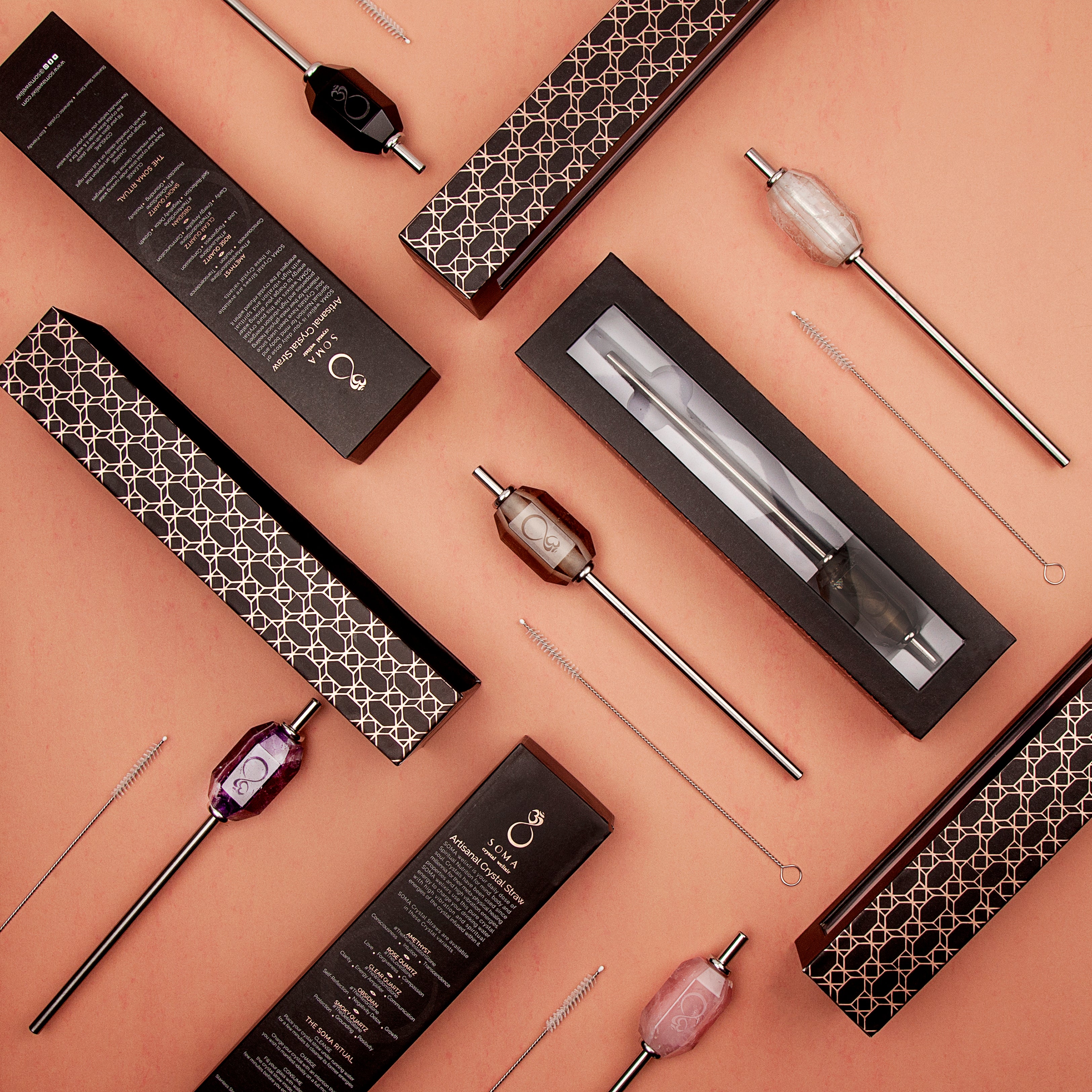 Rose Quartz Straw Soma Welixir Rose Quartz Straw Soma Welixir
