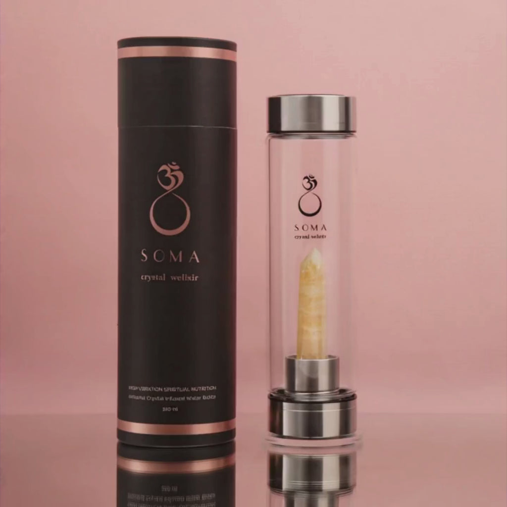 Citrine Crystal Infused Water Bottle