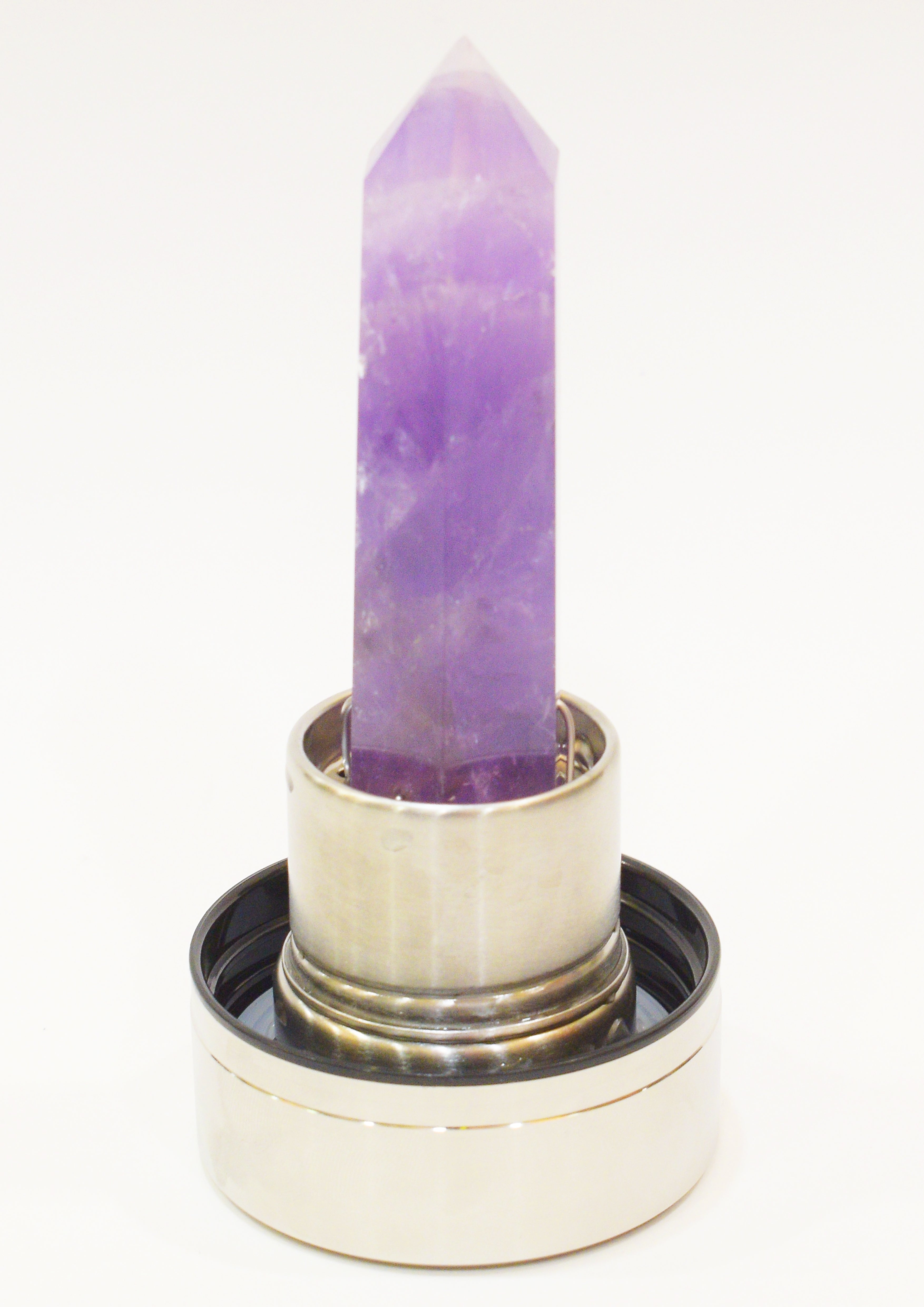 Amethyst Crystal Infused Water Bottle