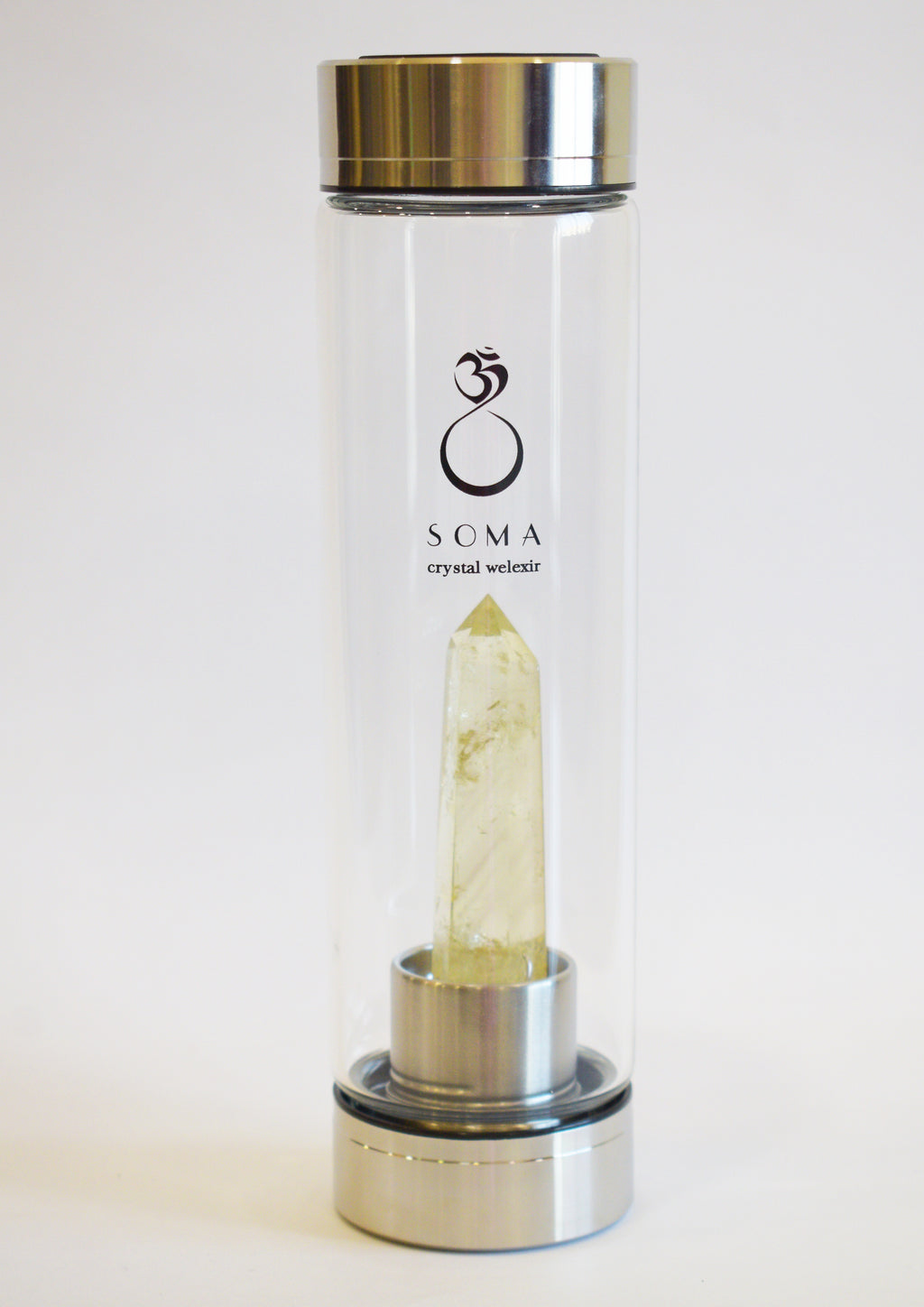 Citrine Crystal Infused Water Bottle