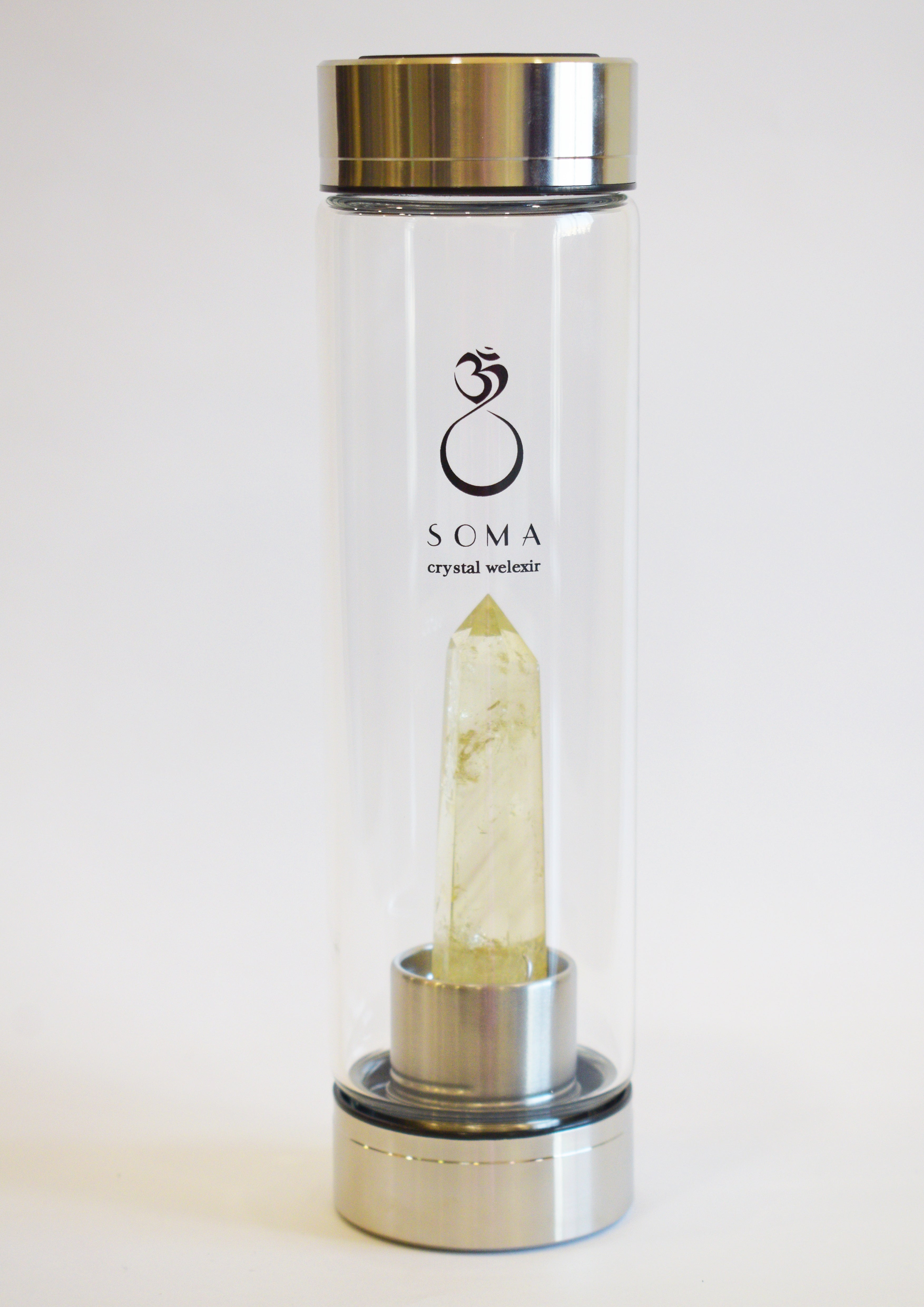 Citrine Crystal Infused Water Bottle