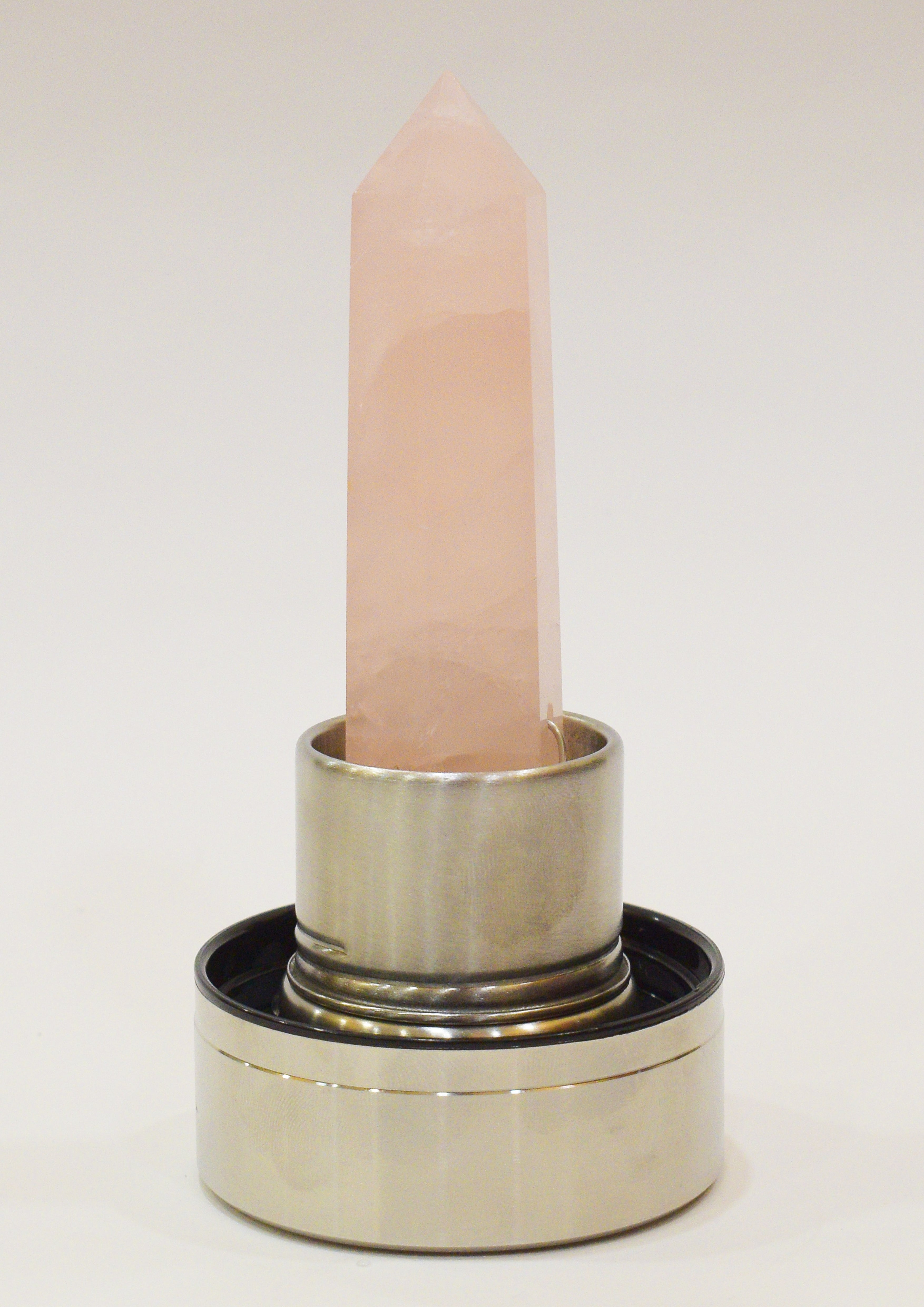 Rose Quartz Crystal Infused Water Bottle