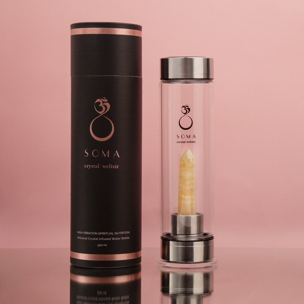 Citrine Crystal Infused Water Bottle
