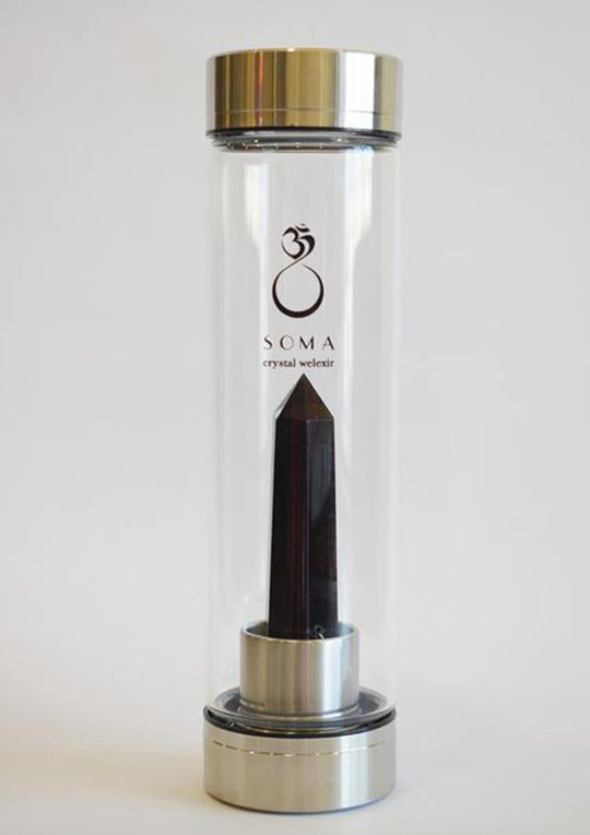 Obsidian Crystal Infused Water Bottle